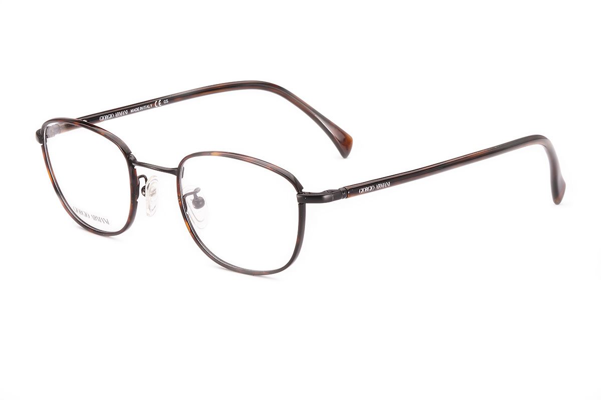 ARMANI 板料眼鏡框彈簧腳(GA880琥珀-棕）1