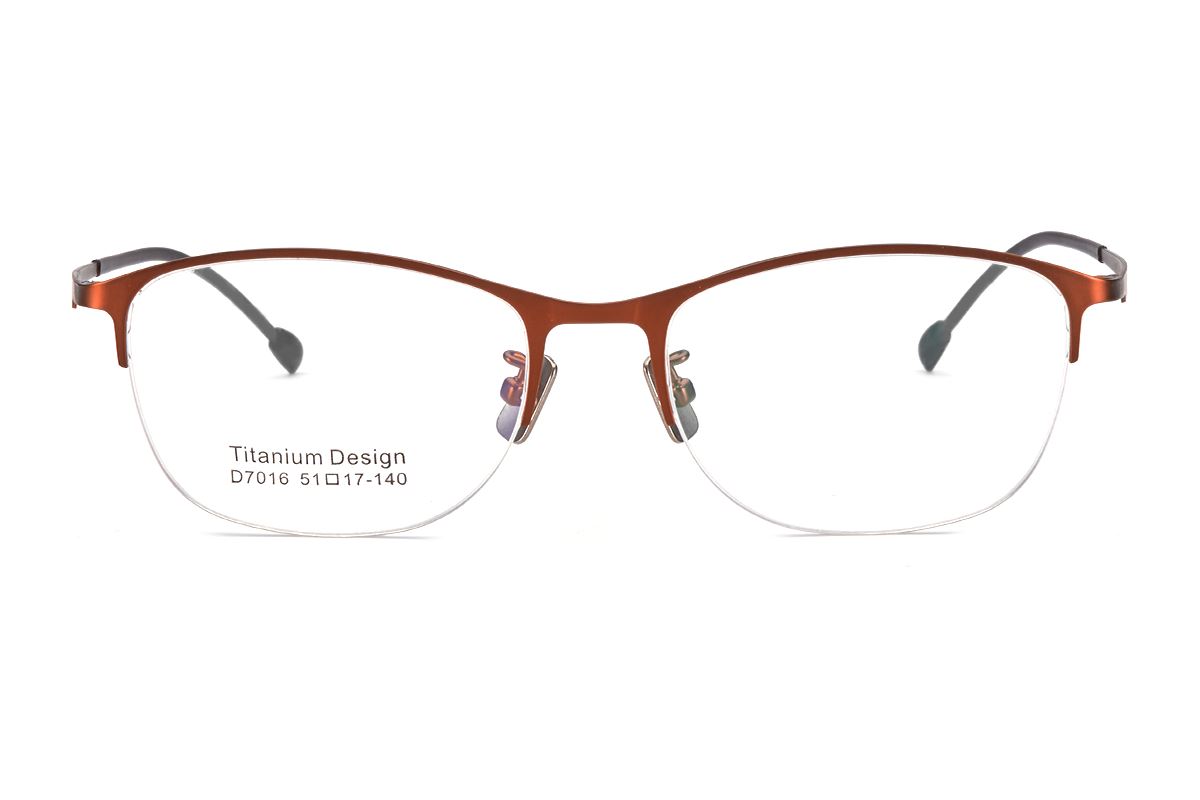 嚴選時尚鈦眼鏡 D7016-RE2