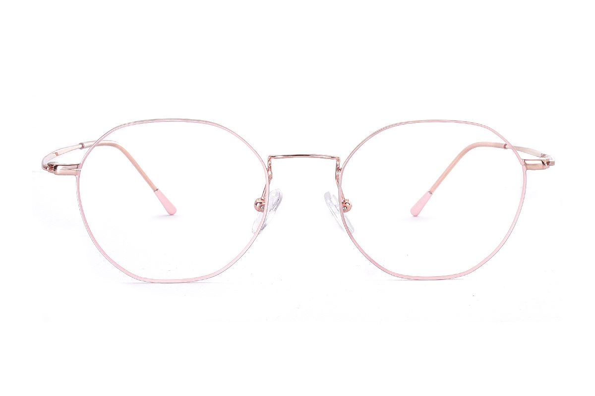 多角細框鈦眼鏡 H6557-C42