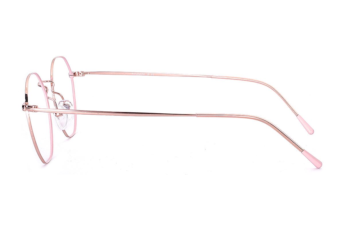 多角細框鈦眼鏡 H6557-C43