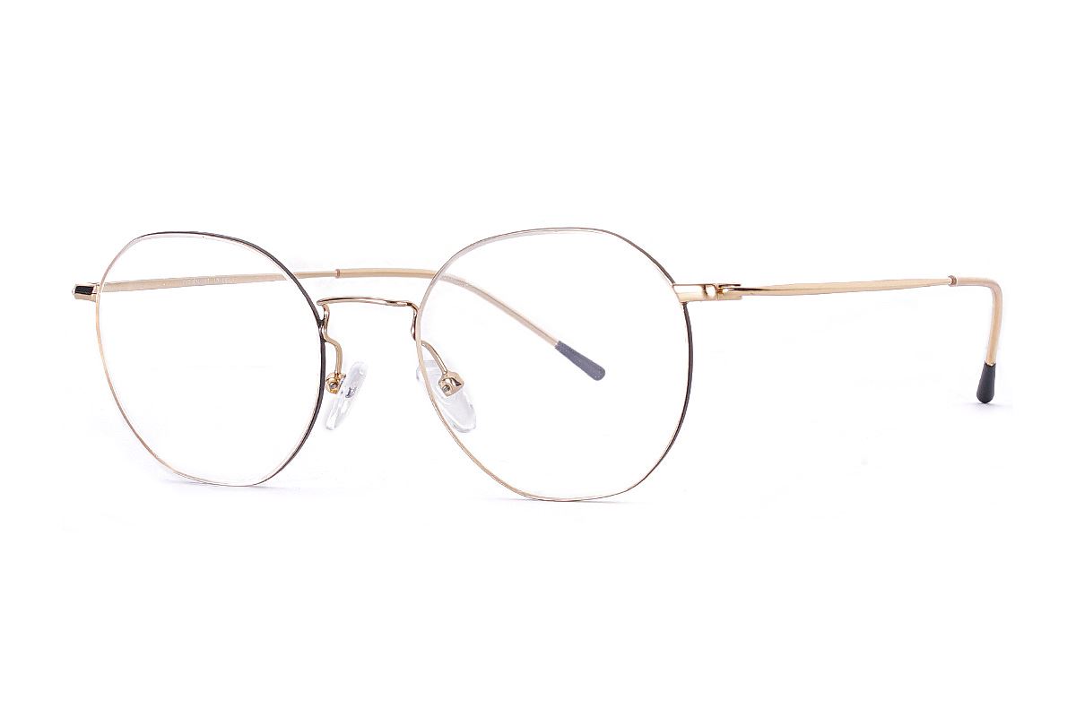 多角細框鈦眼鏡 H6557-C11