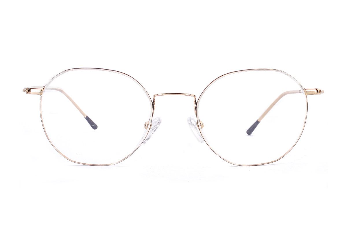 多角細框鈦眼鏡 H6557-C12