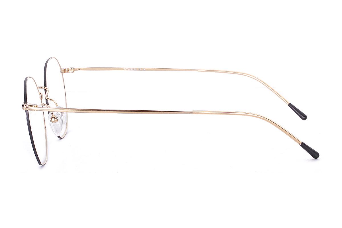 多角細框鈦眼鏡 H6557-C13