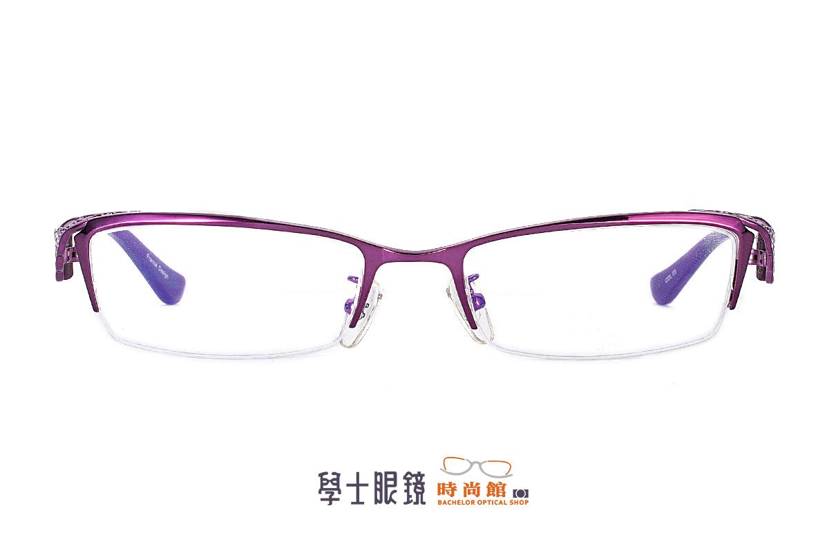 學士紫色蕾絲半框 6093-C32