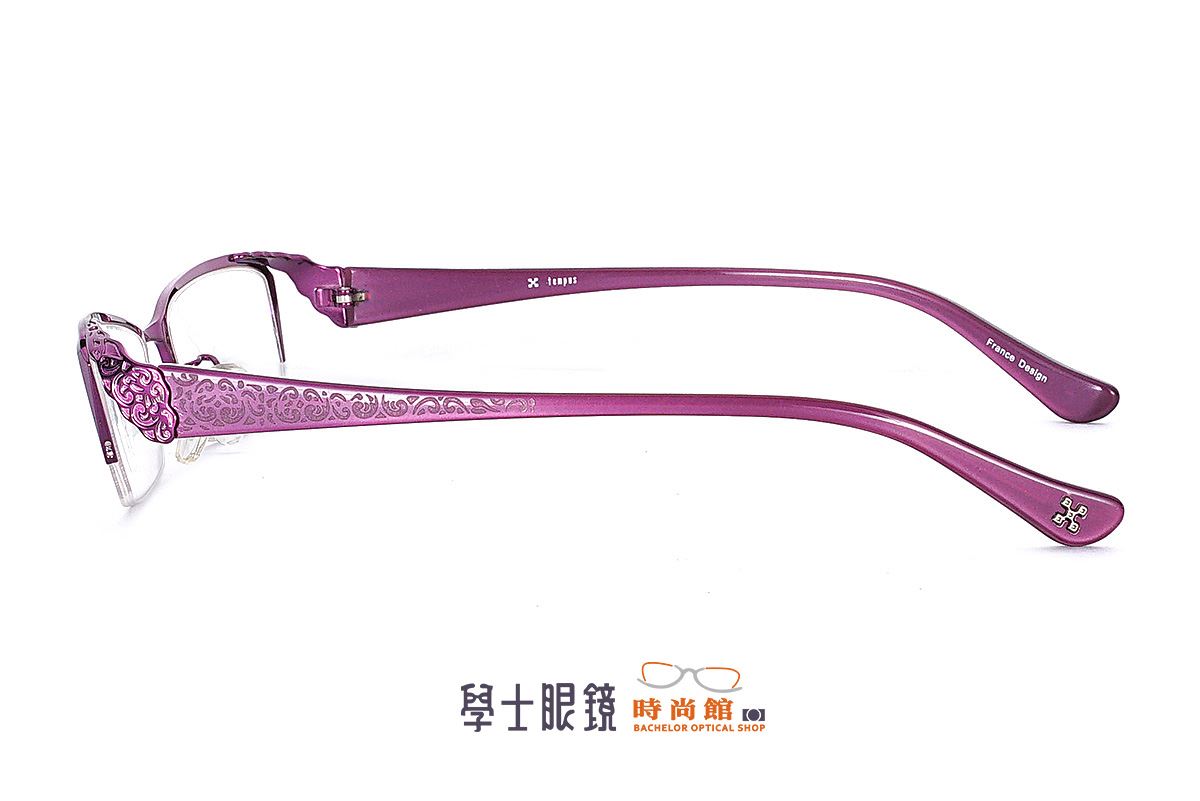 學士紫色蕾絲半框 6093-C33