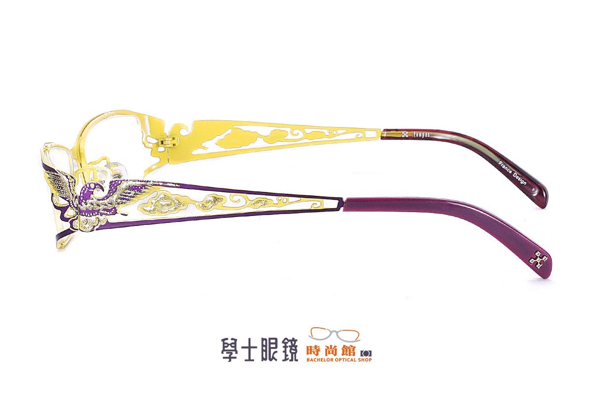 學士龍鳳紫黃框 6118-C33