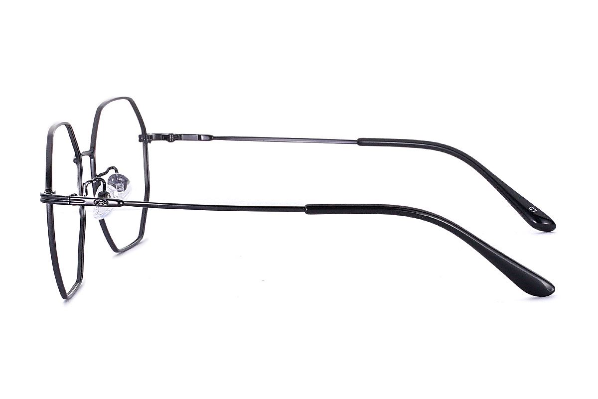 八角黑色細框眼鏡 FS55644-C73