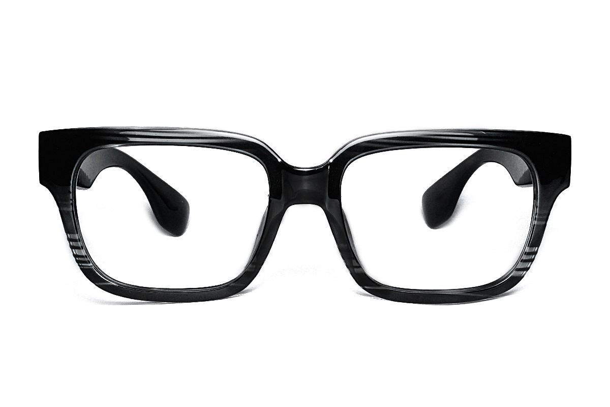 黑與透明條紋眼鏡框 5908-C22
