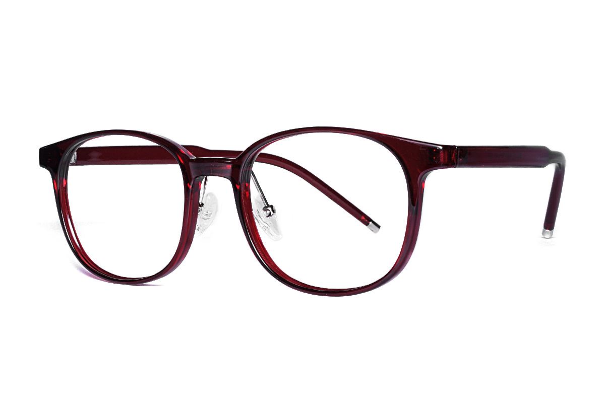 紅色方圓眼鏡框 B5512-C61