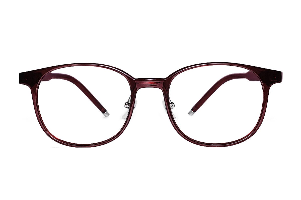 紅色方圓眼鏡框 B5512-C62