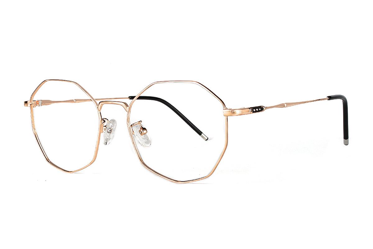 多角細框眼鏡 F3073-C31