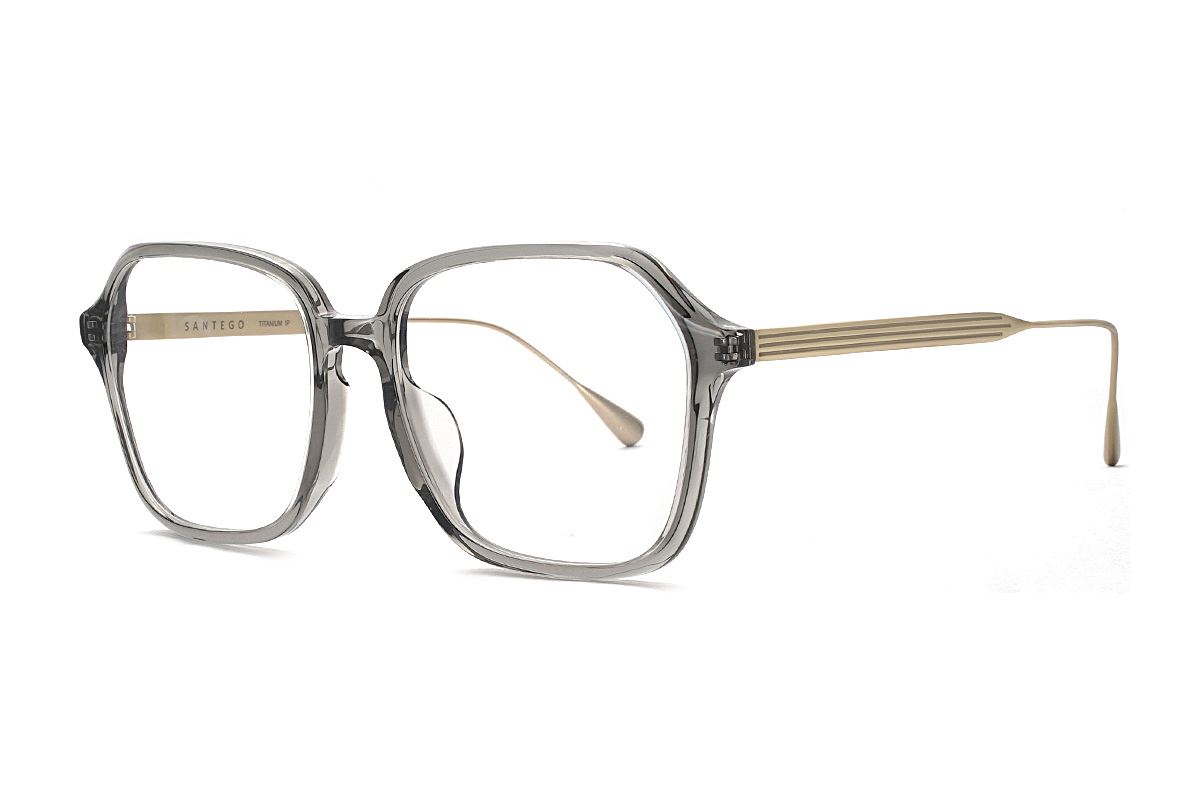 高質感透明灰大眼鏡框 77010-C41