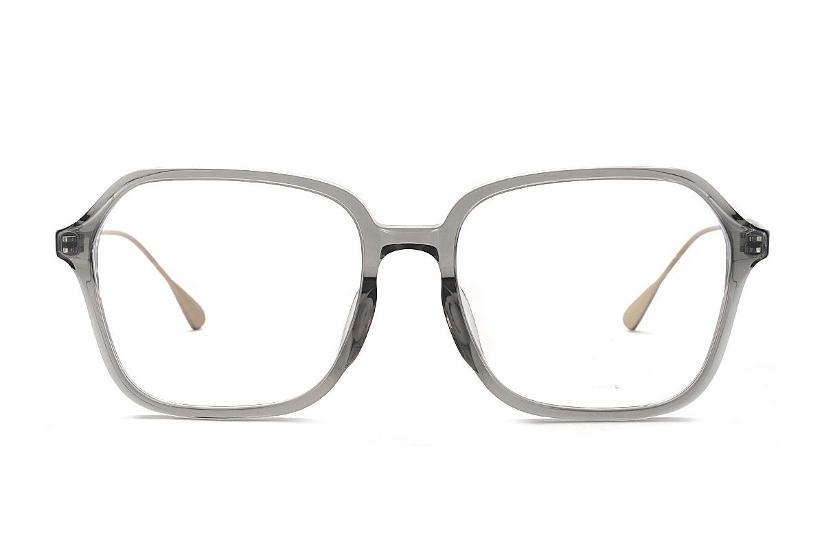 高質感透明灰大眼鏡框 77010-C42