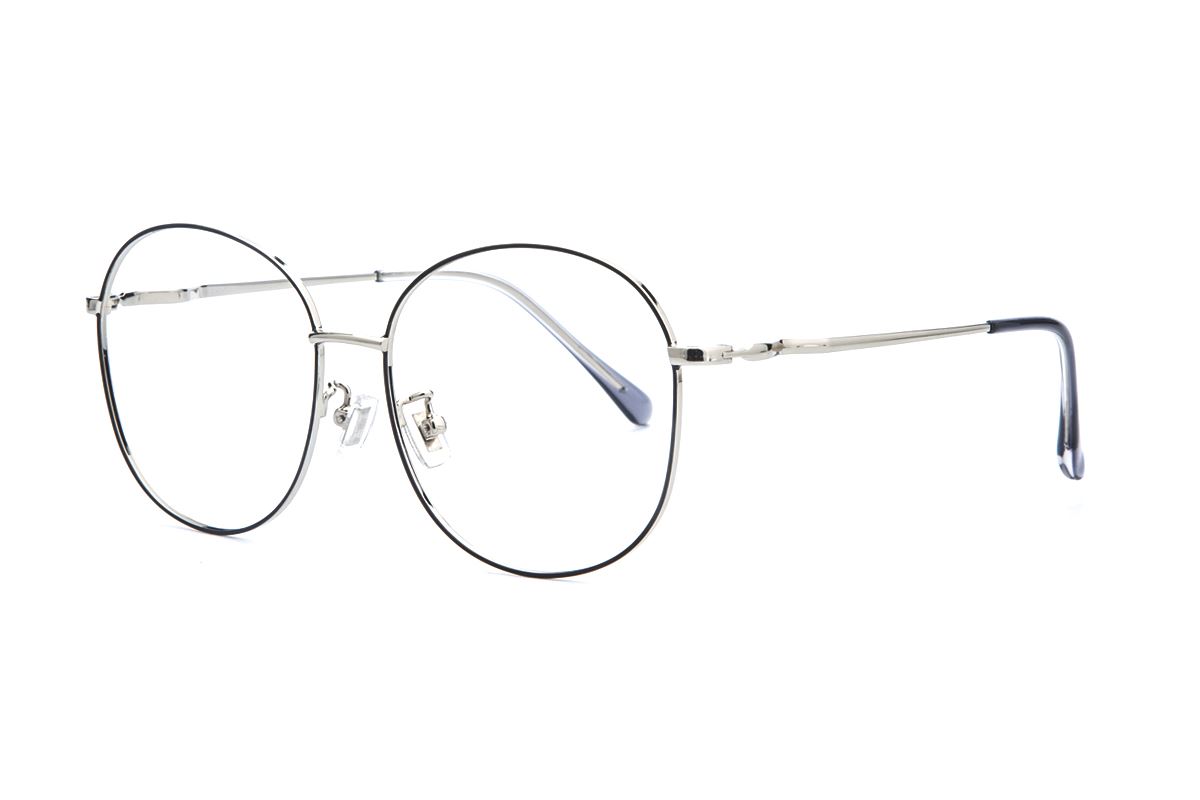 黑銀復古眼鏡 61003-C101