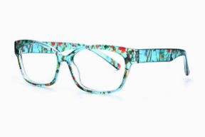 眼鏡鏡框-綠透明TR鏡框 2063-007