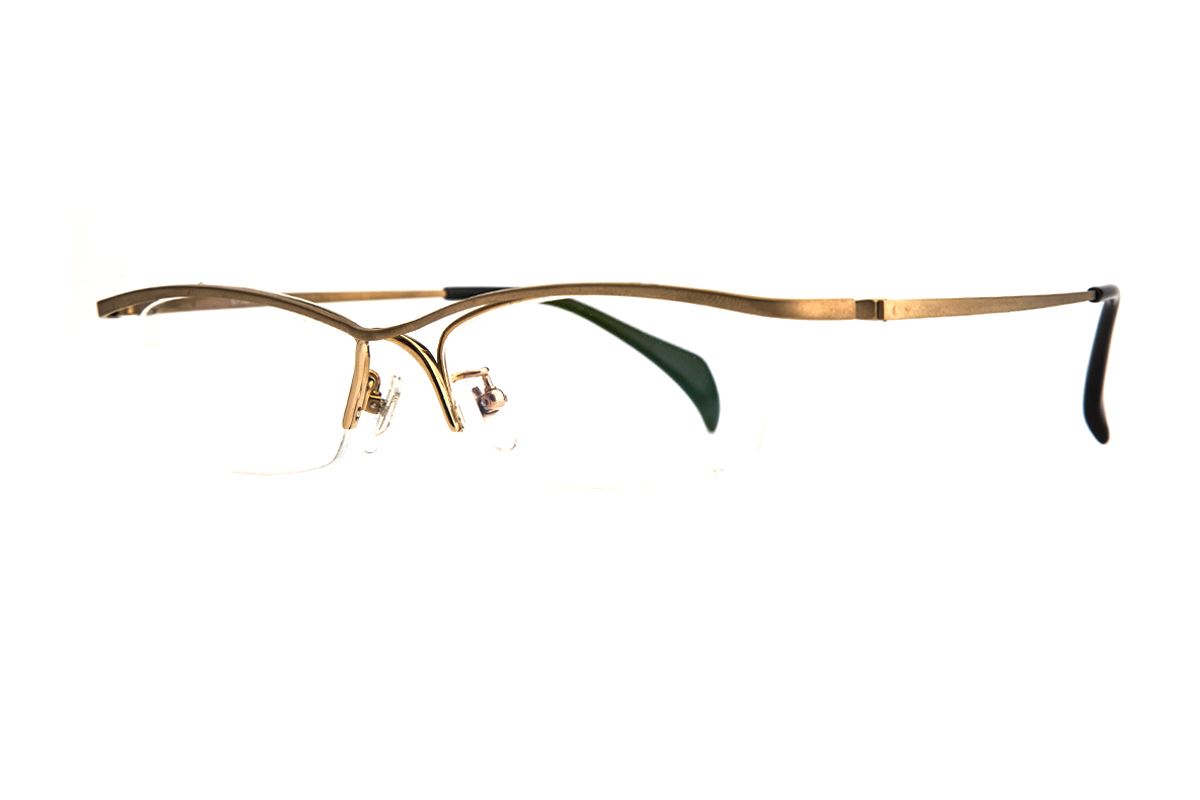 嚴選高質感鈦眼鏡663-C1 金-FitGlasses視鏡空間- 首選線上配鏡, 兒童眼鏡, 隱形眼鏡配送, 太陽眼鏡, 兒控鏡片