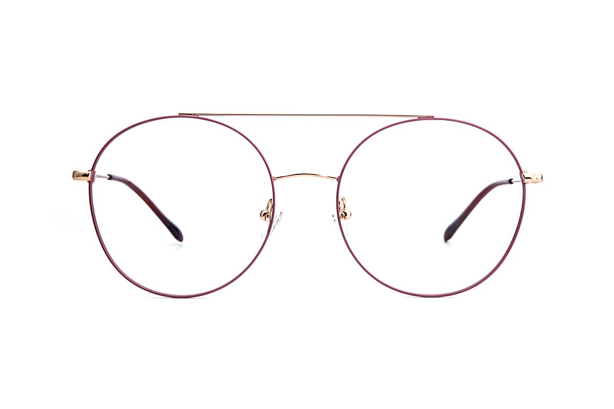 復古粉紫色細框眼鏡 88001-C42