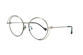 眼鏡鏡框-復古大圓細框眼鏡 88030-C2