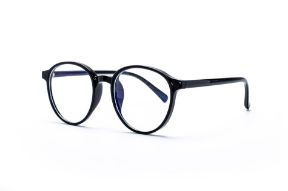 眼镜镜框-圆形胶框抗蓝光眼镜 8393-C1