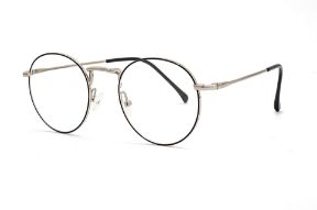 眼镜镜框-金属圆框抗蓝光眼镜 66006-C7