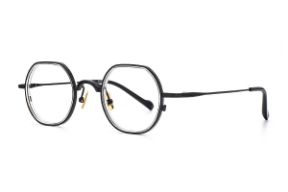 眼鏡鏡框-稜角鈦細框眼鏡  S3074-C4