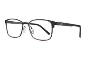 眼鏡鏡框-三叉式鈦鏡框 1189-C1 黑灰
